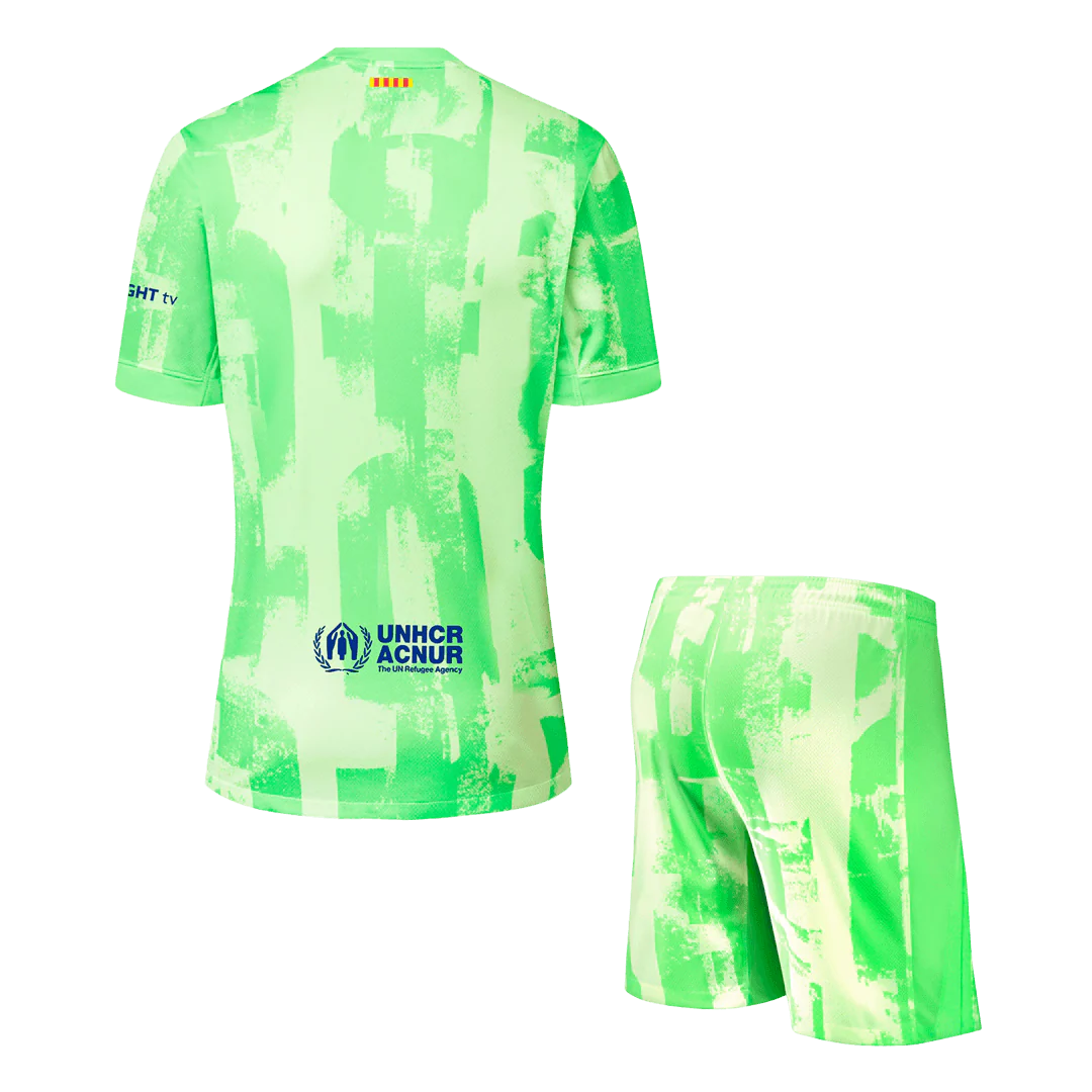 Barcelona Third Away Soccer Jersey Kit(Jersey+Shorts) 2024/25