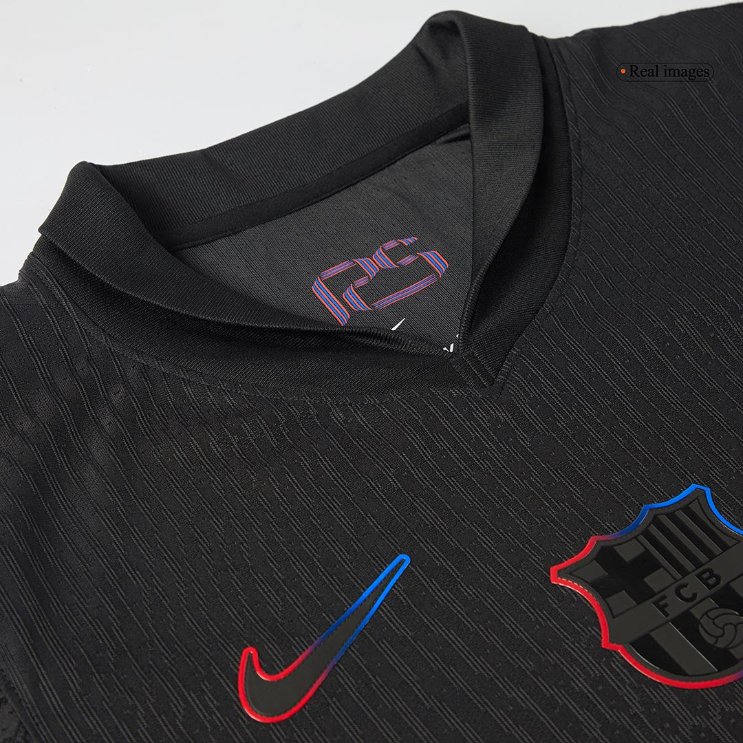 Player Version Barcelona Away Soccer Jersey 2024/25 - Spotify Logo Without Text