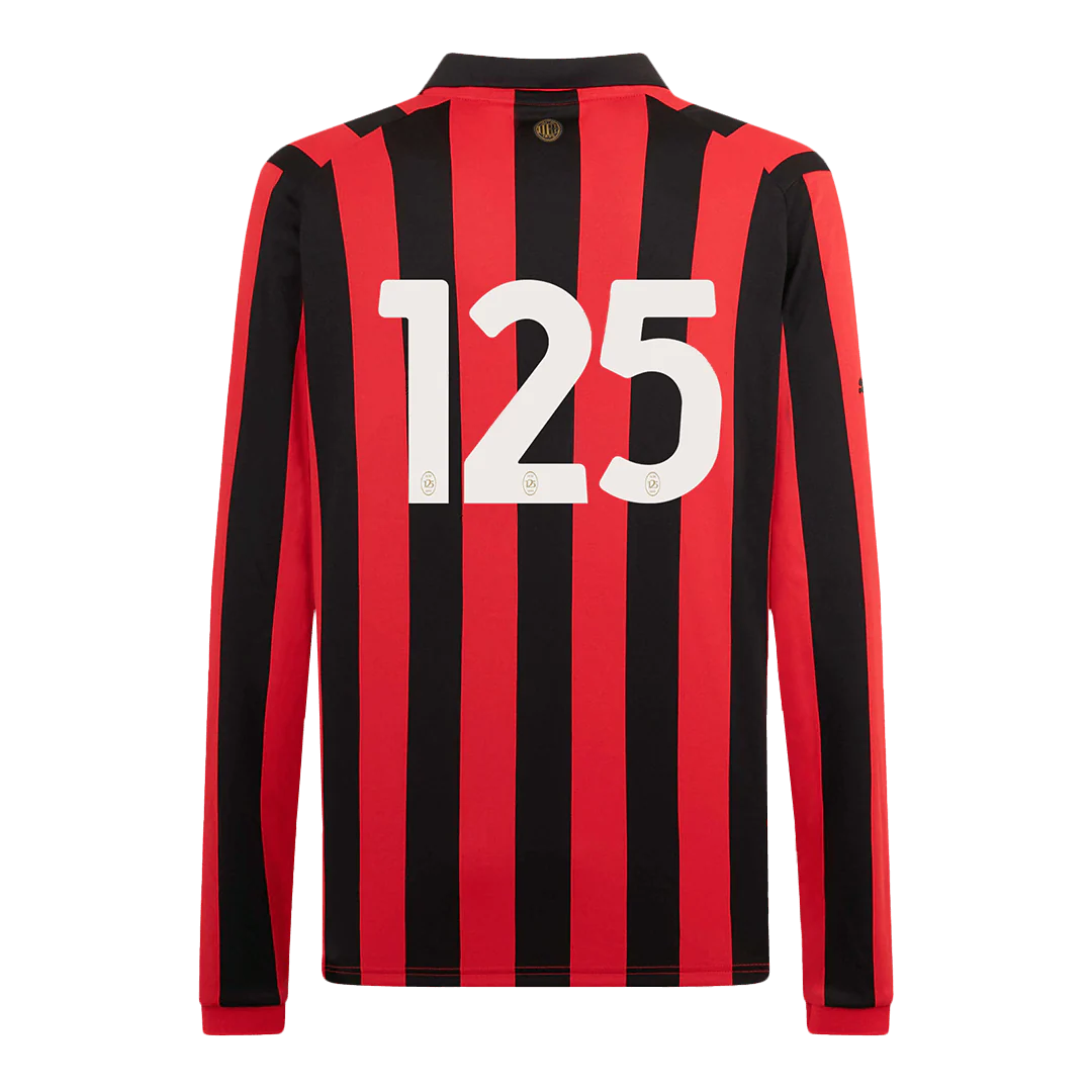 #125 AC Milan 125th Anniversary Long Sleeve Soccer Jersey 2024/25