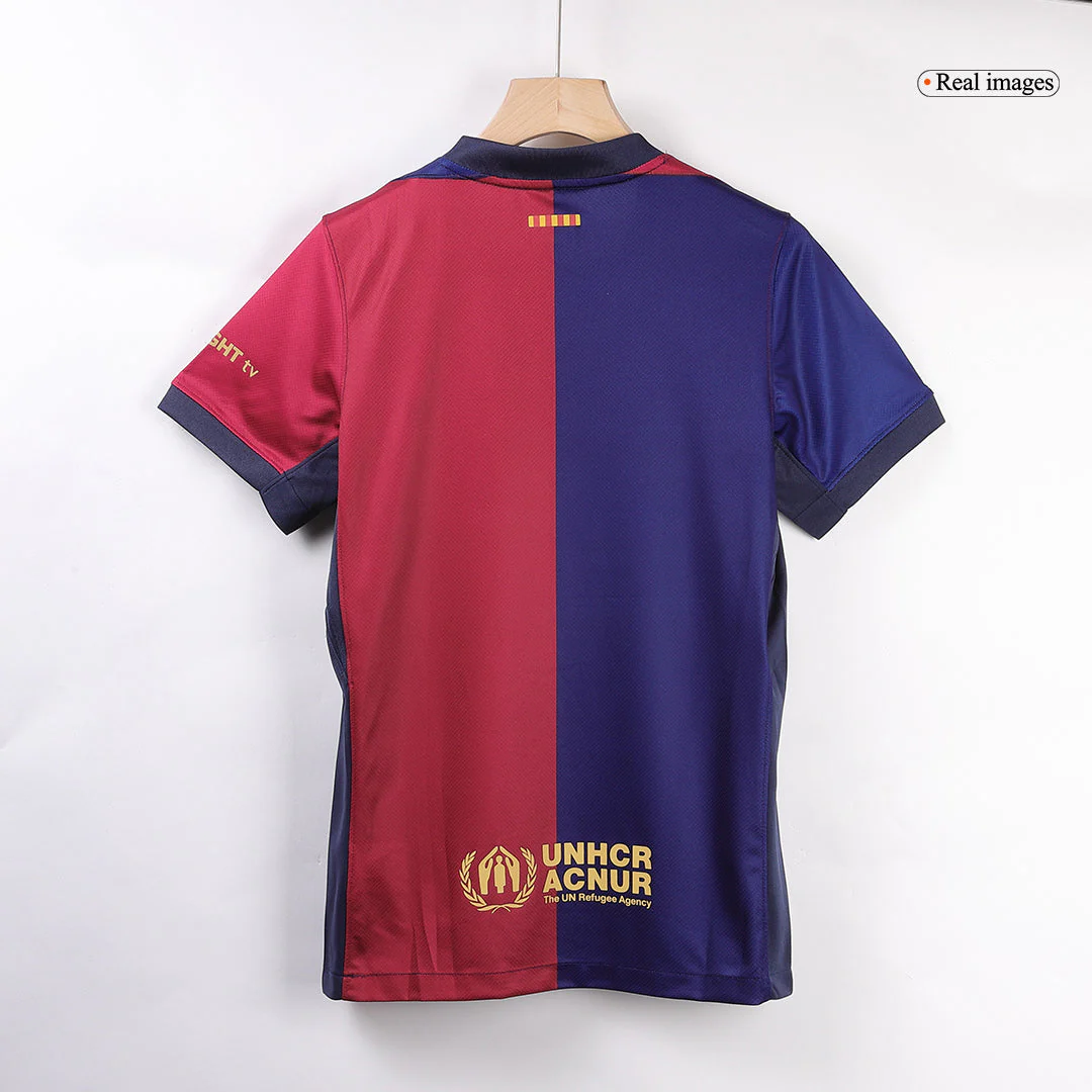 LEWANDOWSKI #9 Barcelona Home Soccer Jersey 2024/25- Spotify Logo Without Text