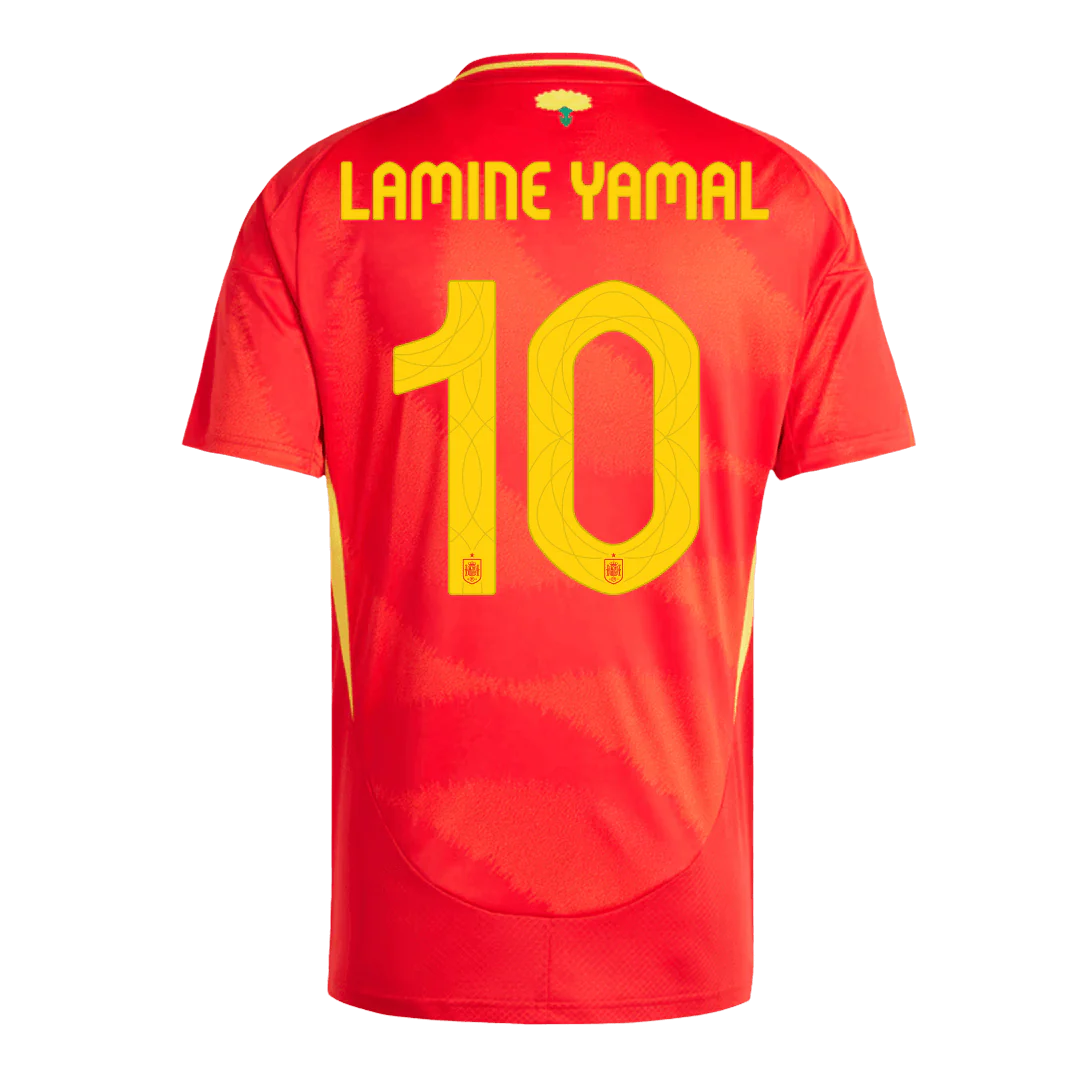 LAMINE YAMAL #10 Spain Home Soccer Jersey Euro 2024