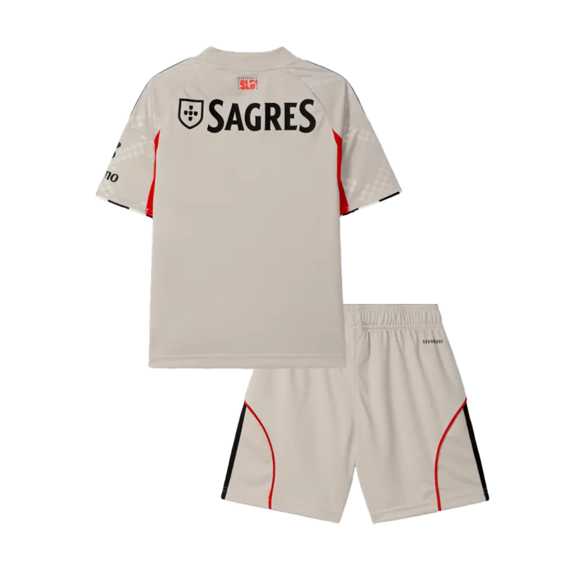 Kid's Benfica Away Soccer Jersey Kit(Jersey+Shorts) 2025/26
