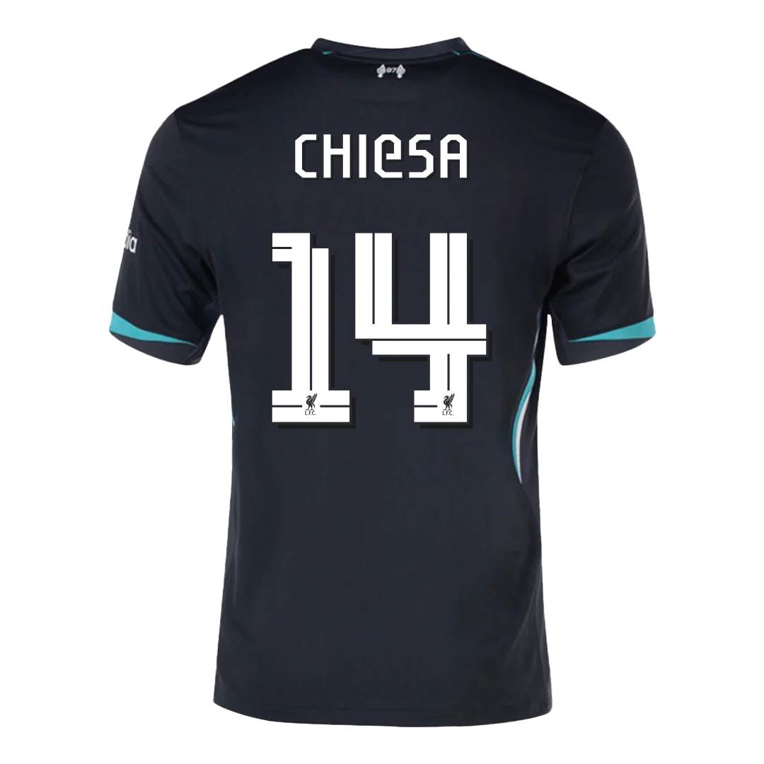 CHIESA #14 Liverpool Away Soccer Jersey 2024/25 - UCL