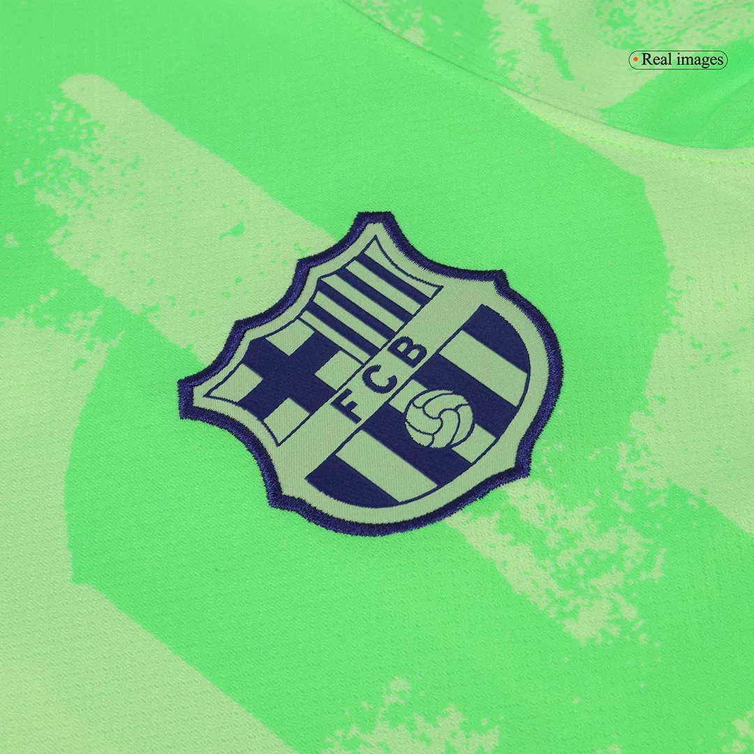 F.DE JONG #21 Barcelona Third Away Soccer Jersey 2024/25 - UCL Spotify Logo Without Text