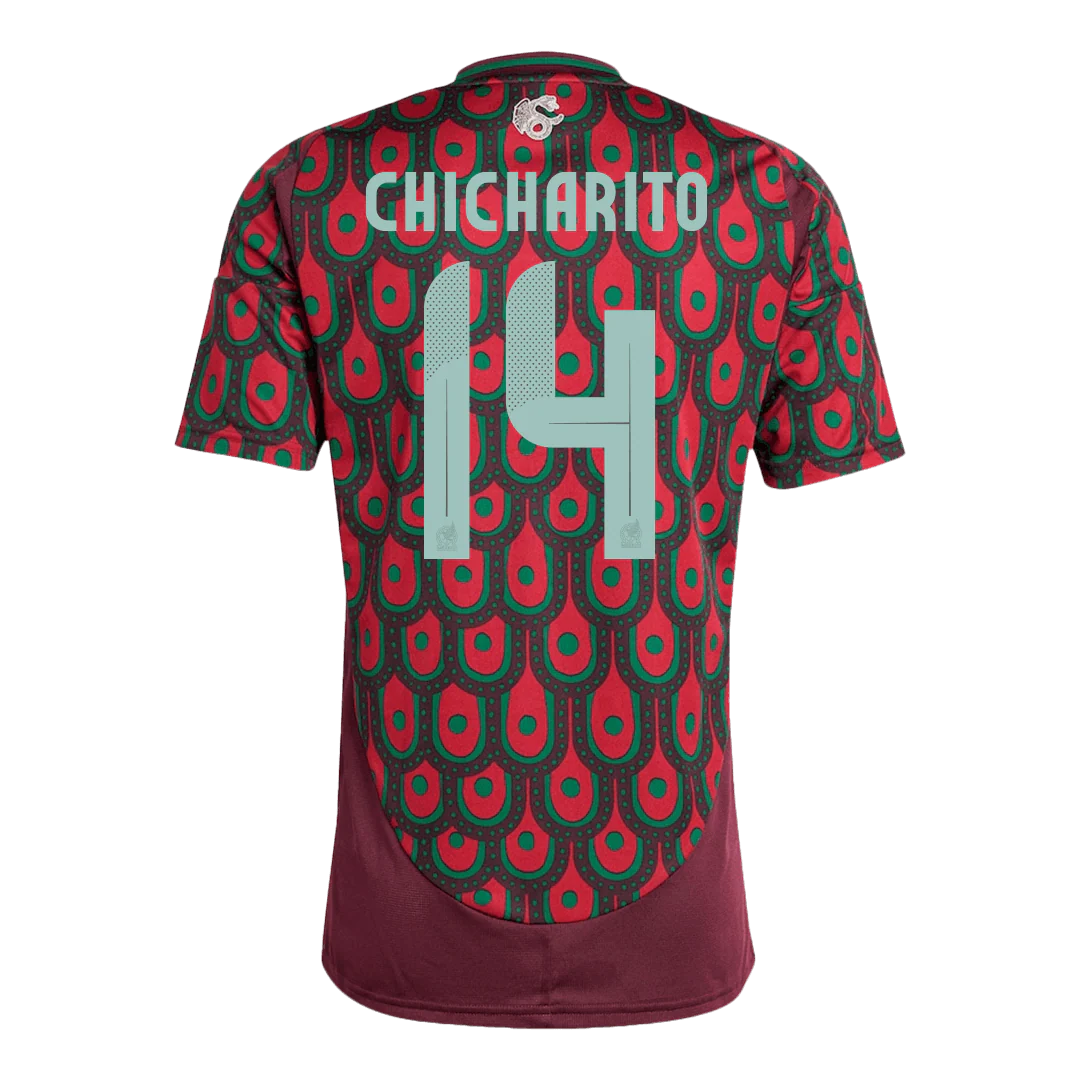 Men's Mexico CHICHARITO #14 Home Soccer Jersey Copa América 2024