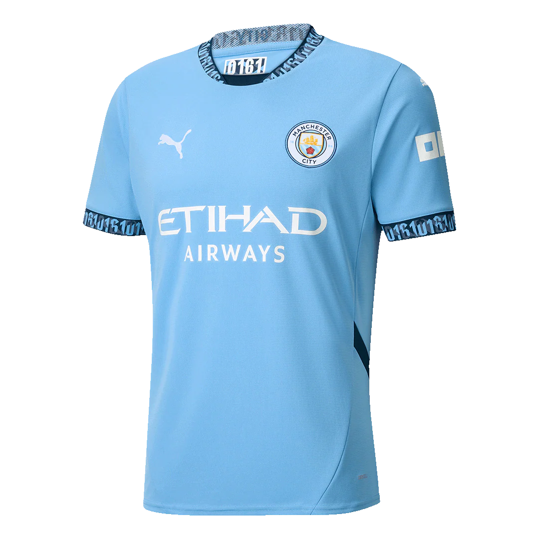 KHUSANOV #45 Manchester City Home Soccer Jersey 2024/25