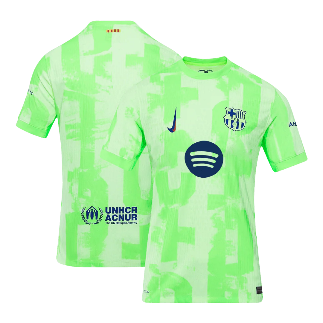 Player Version Barcelona Third Away Soccer Jersey 2024/25- Spotify Logo Without Text