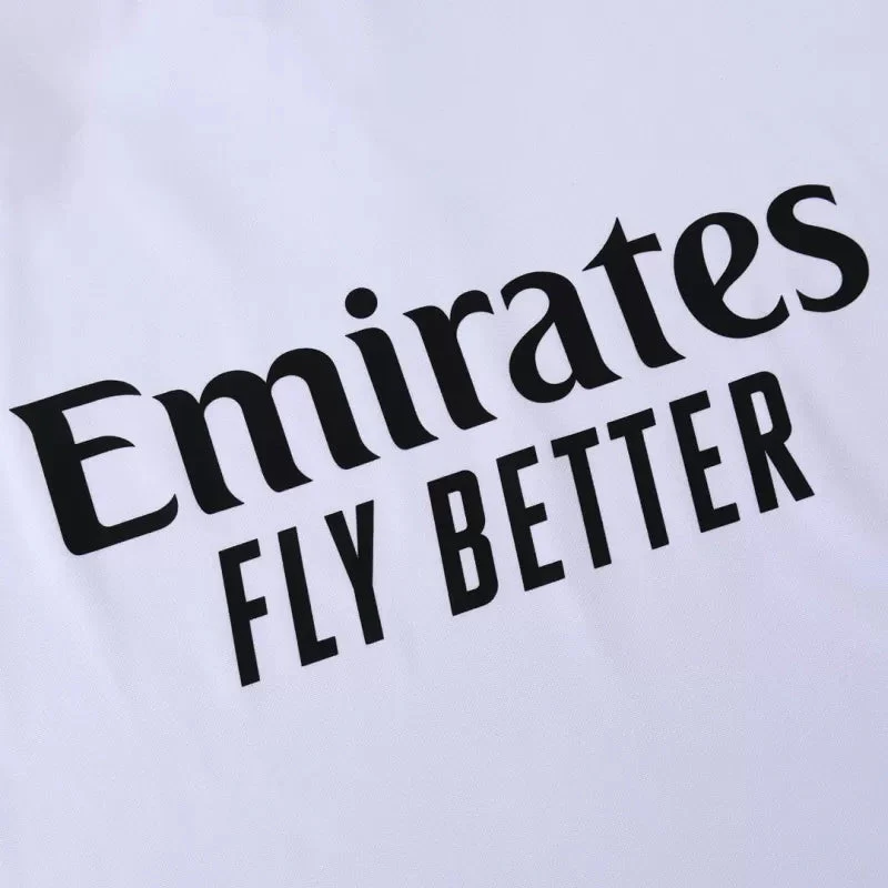 Kid's Real Madrid 1/4 Zip Training Kit (Jacket+Pants) 2025/26 - White