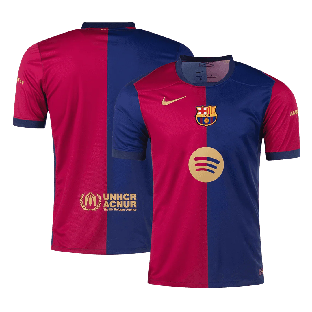 Barcelona Home Soccer Jersey 2024/25-Spotify Logo Without Text