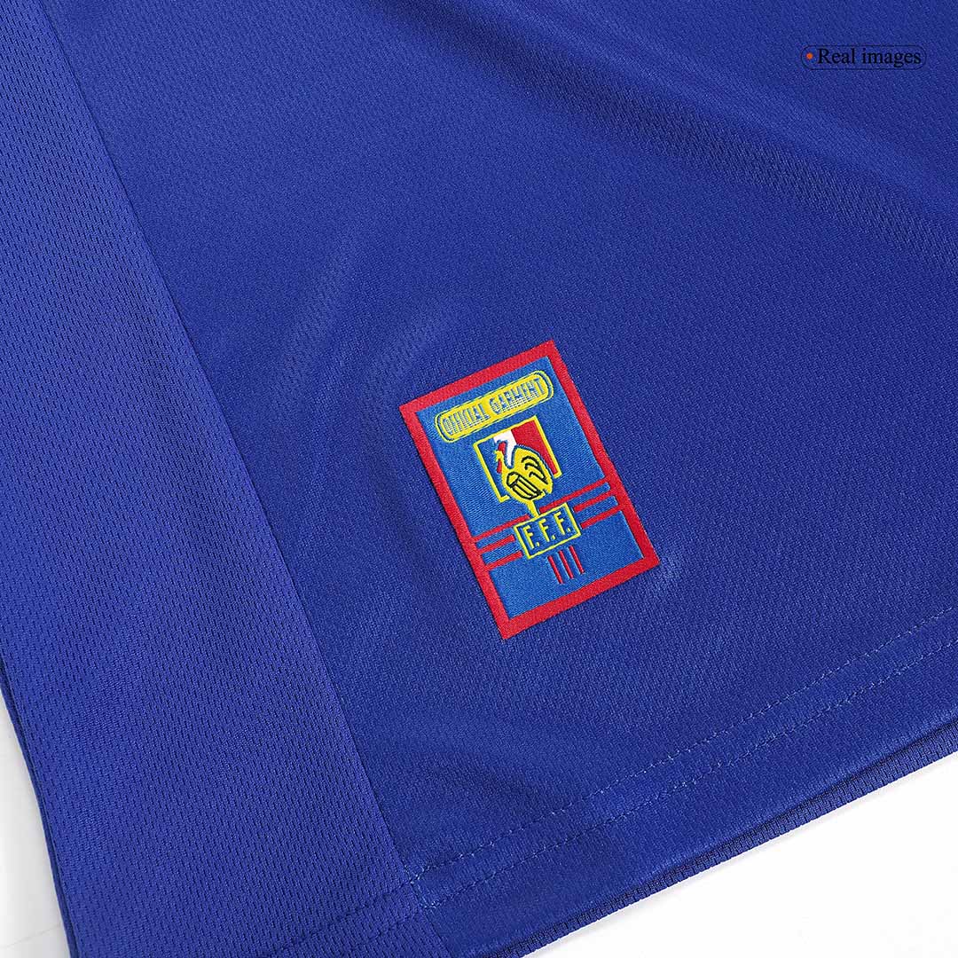 Retro HENRY #12 1998 France Home Soccer Jersey
