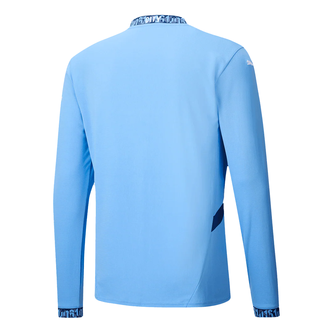 Manchester City Home Long Sleeve Soccer Jersey 2024/25