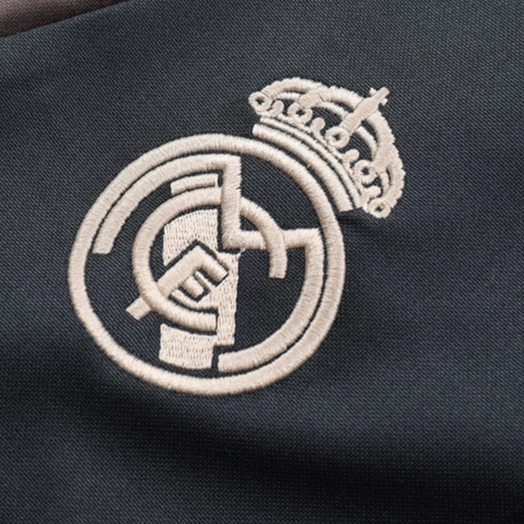 Kid's Real Madrid Zipper Sweatshirt Kit(Top+Pants) 2024/25