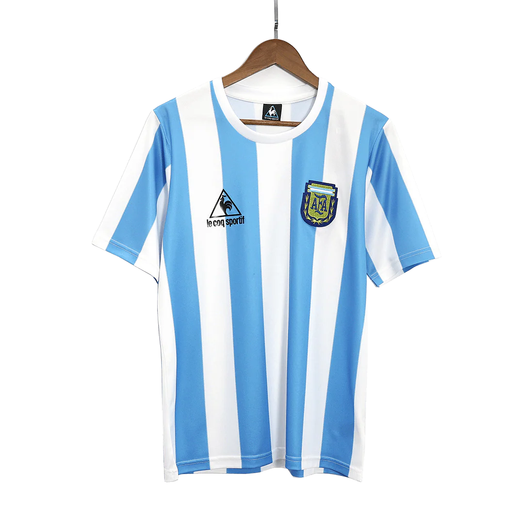 Argentina Home Retro Soccer Jersey 1986