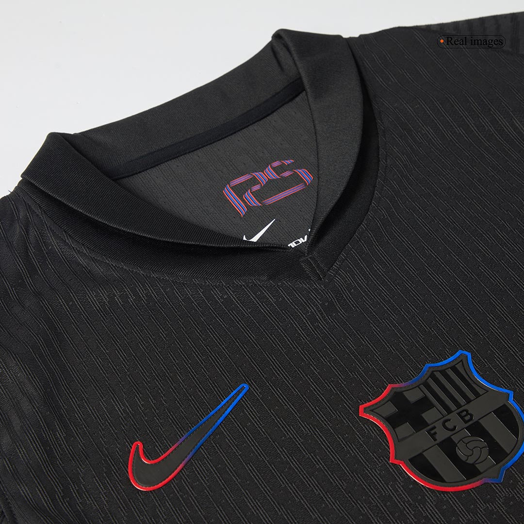 Player Version LAMINE YAMAL #19 Barcelona Away Soccer Jersey 2024/25 - Spotify Logo Without Text