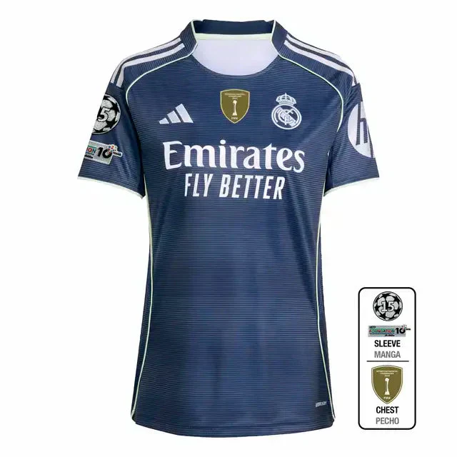 Women's Real Madrid Away Soccer Jersey 2025/26