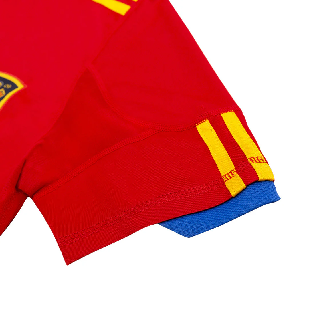 Retro SILVA #21 2010 Spain Home Soccer Jersey