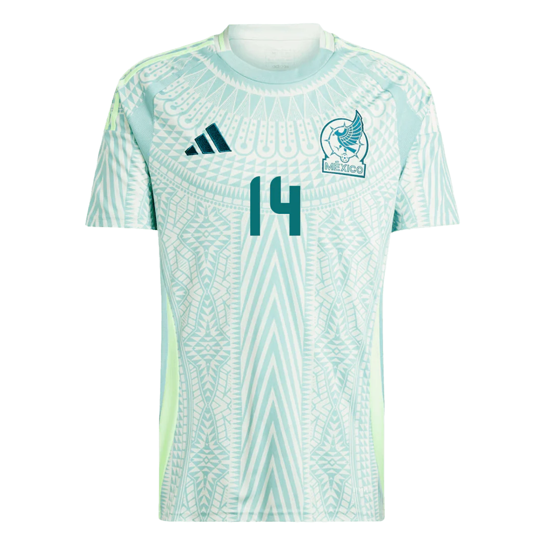 Men's Mexico CHICHARITO #14 Away Soccer Jersey Copa América 2024