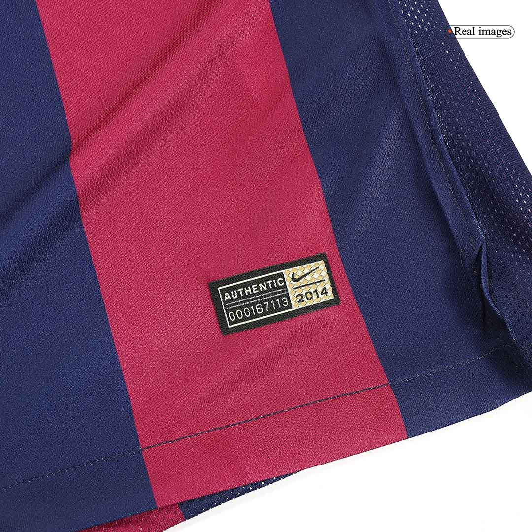 Retro Suárez #9 2014/15 Barcelona Home Soccer Jersey