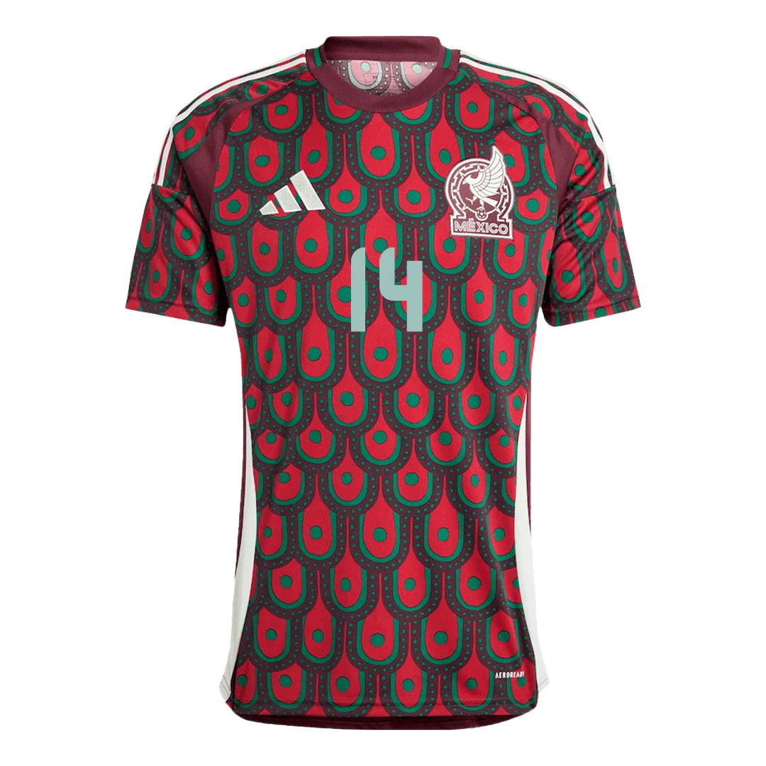 Men's Mexico CHICHARITO #14 Home Soccer Jersey Copa América 2024