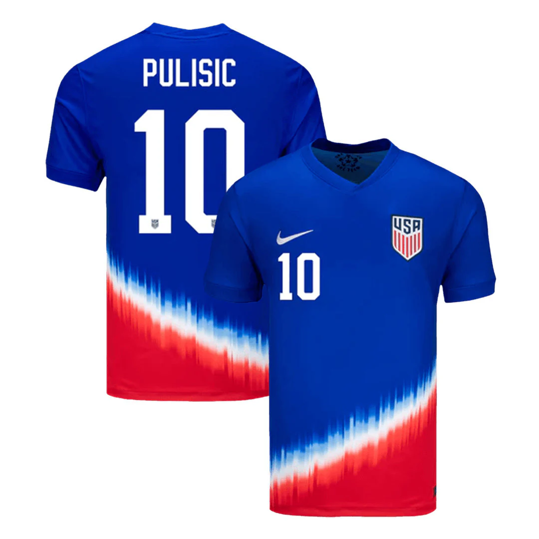[Super Quality] Men's USA PULISIC #10 Away Soccer Jersey Copa América 2024