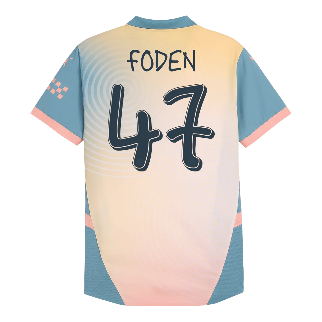 Player Version FODEN #47 Manchester City Fourth Away Soccer Jersey 2024/25 - Definitely City