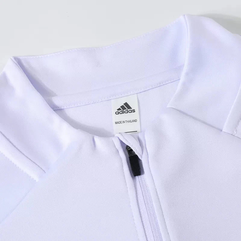 Kid's Real Madrid 1/4 Zip Training Kit (Jacket+Pants) 2025/26 - White