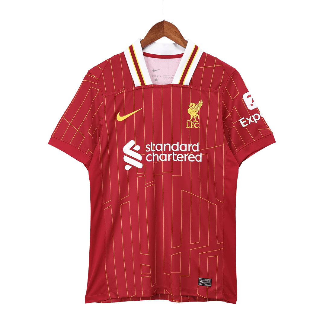 CHIESA #14 Liverpool Home Soccer Jersey 2024/25 - UCL
