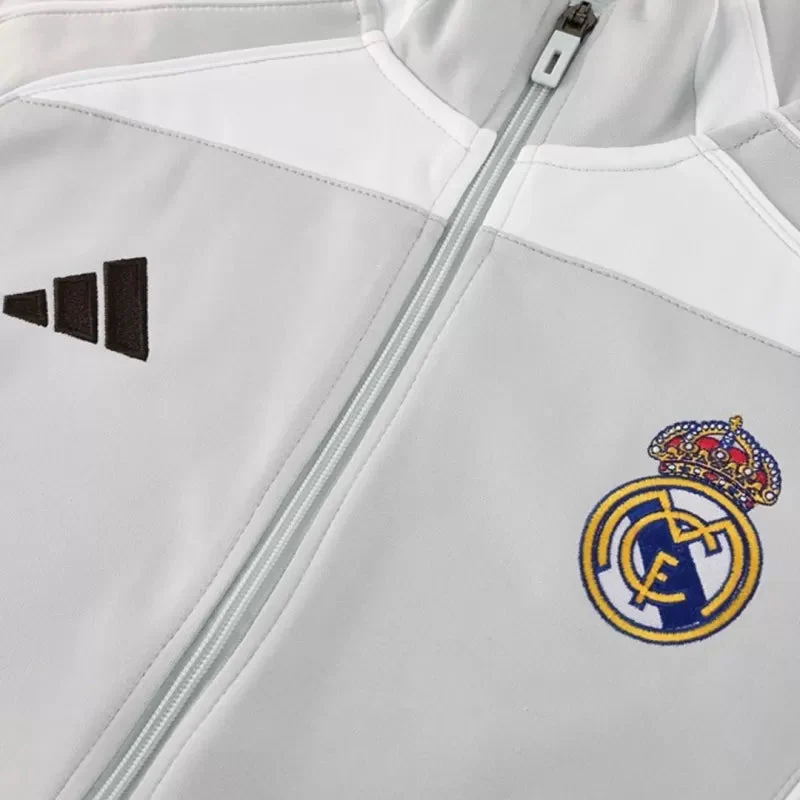 Real Madrid Training Jacket Kit (Jacket+Pants) 2025/26 - Gray