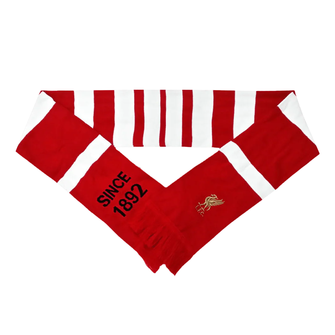 Liverpool Soccer knitting Scarf Red&White