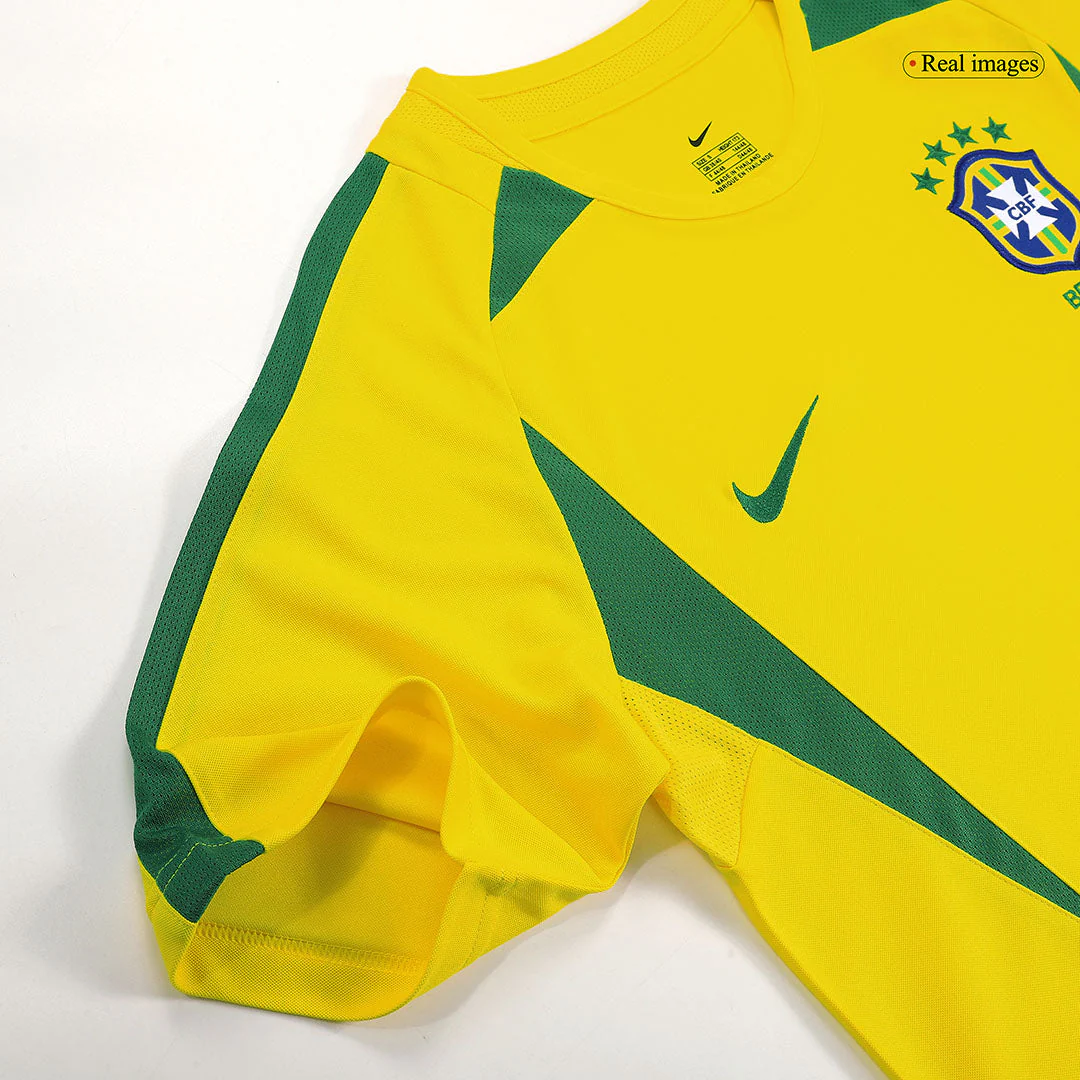 Retro RONALDO #9 2002/03 Brazil Home Soccer Jersey