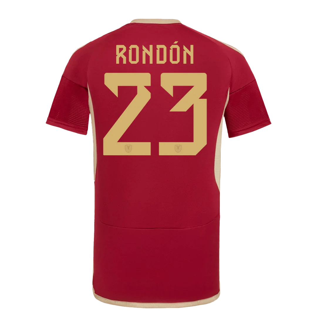 Men's Venezuela  RONDóN #23 Home Soccer Jersey Copa América 2024
