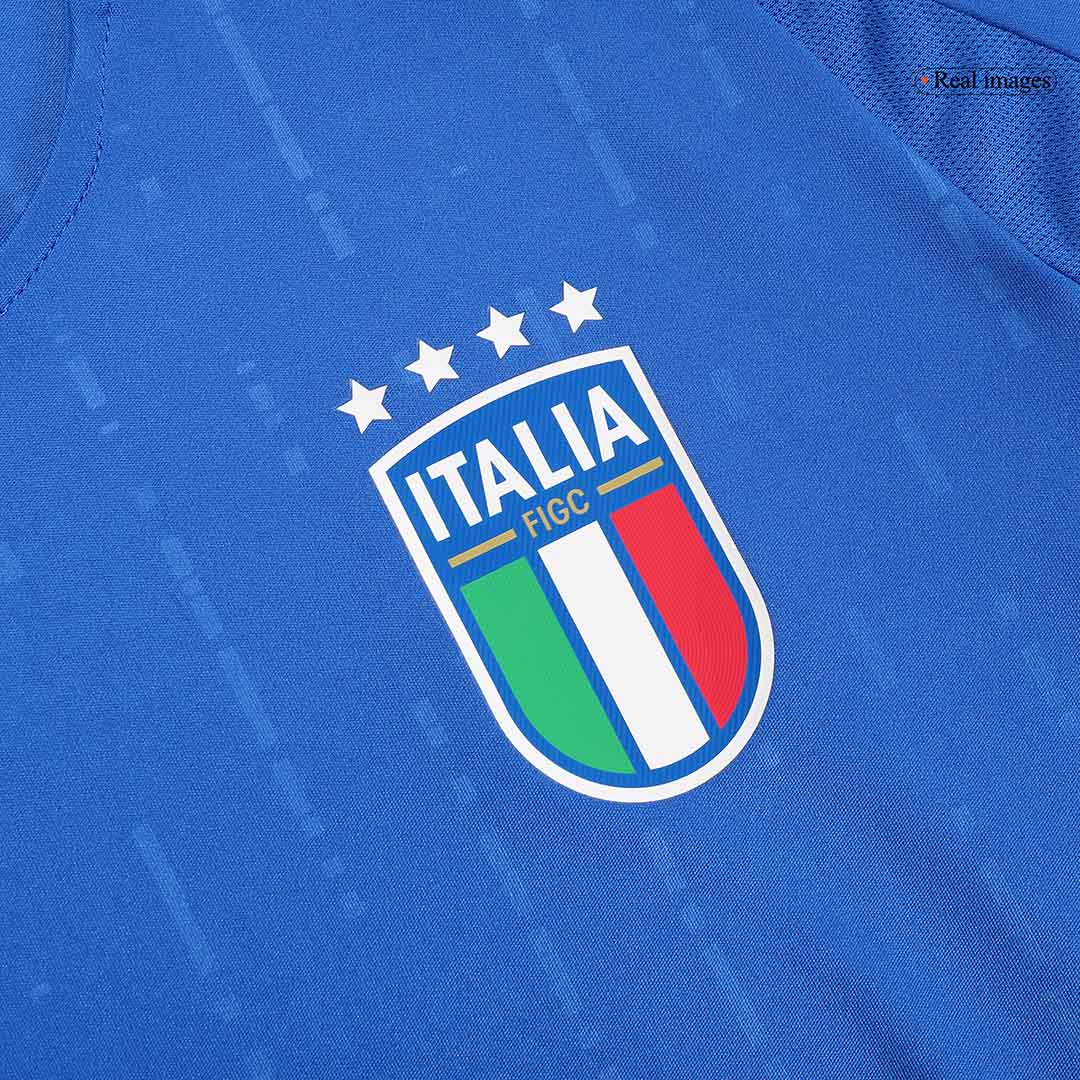 Player Version CHIESA #14 Italy Home Soccer Jersey Euro 2024