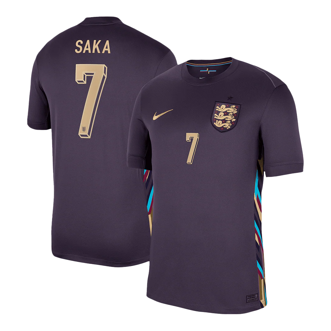 SAKA #7 England Away Soccer Jersey Euro 2024