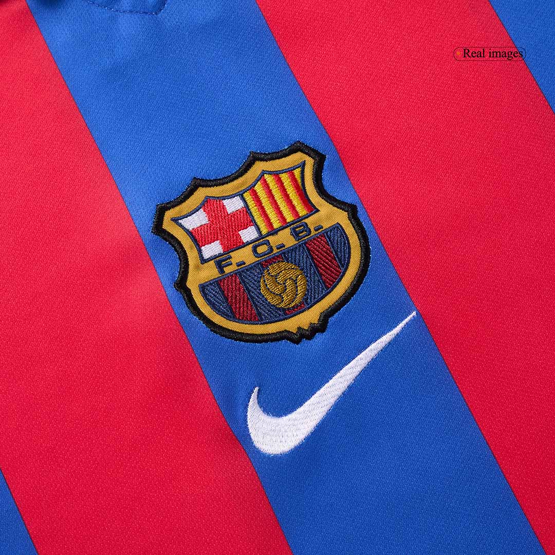 Retro RIVALDO #10 2001/02 Barcelona Home Soccer Jersey