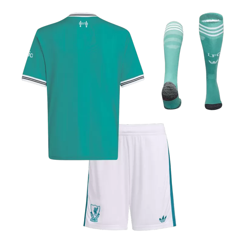 Kid's Liverpool Third Away Soccer Jersey 2025/26 (Jersey+Shorts+Socks)