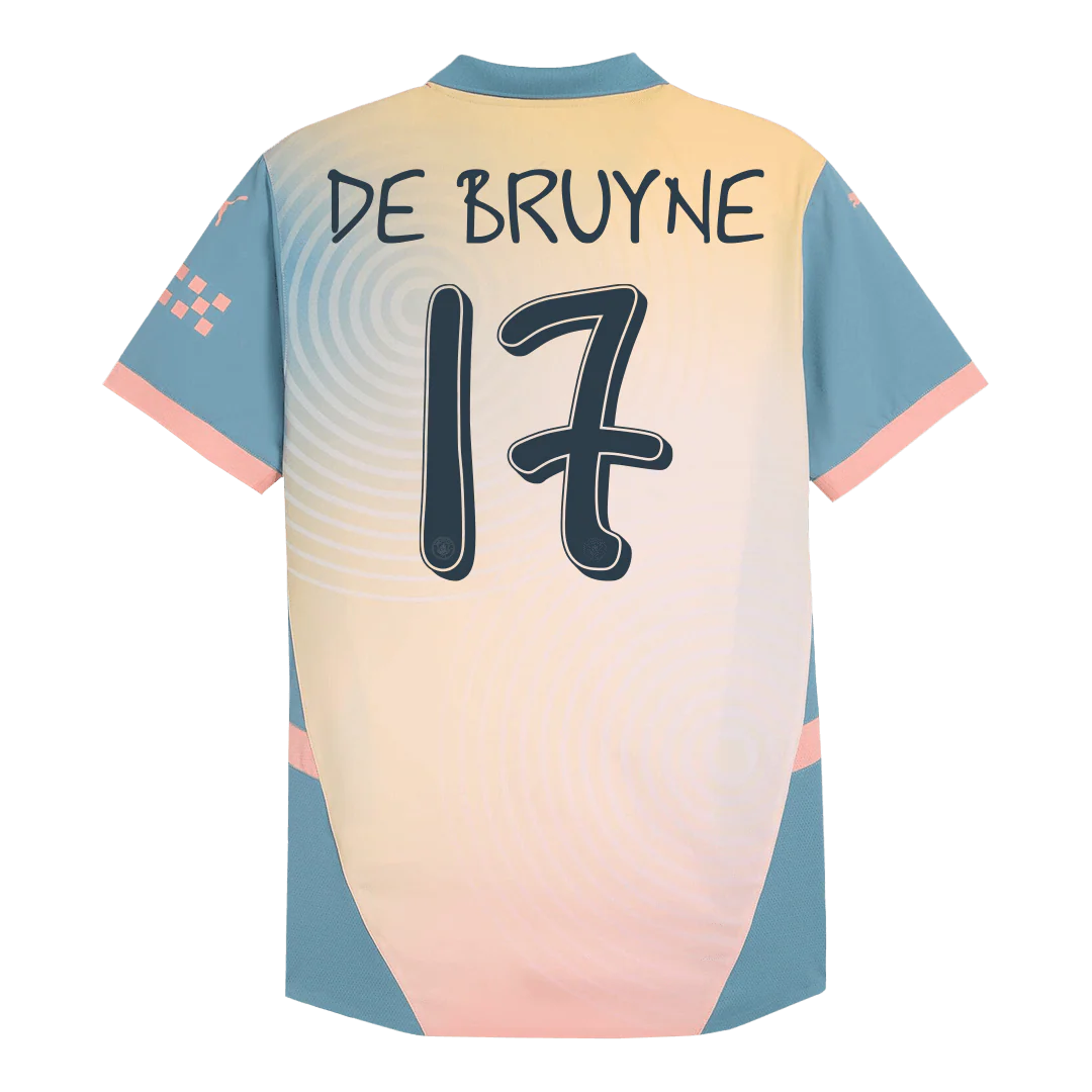 Player Version DE BRUYNE #17 Manchester City Fourth Away Soccer Jersey 2024/25 - Definitely City