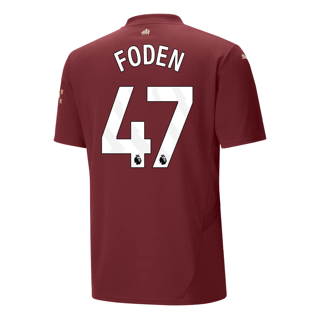 FODEN #47 Manchester City Third Away Soccer Jersey 2024/25