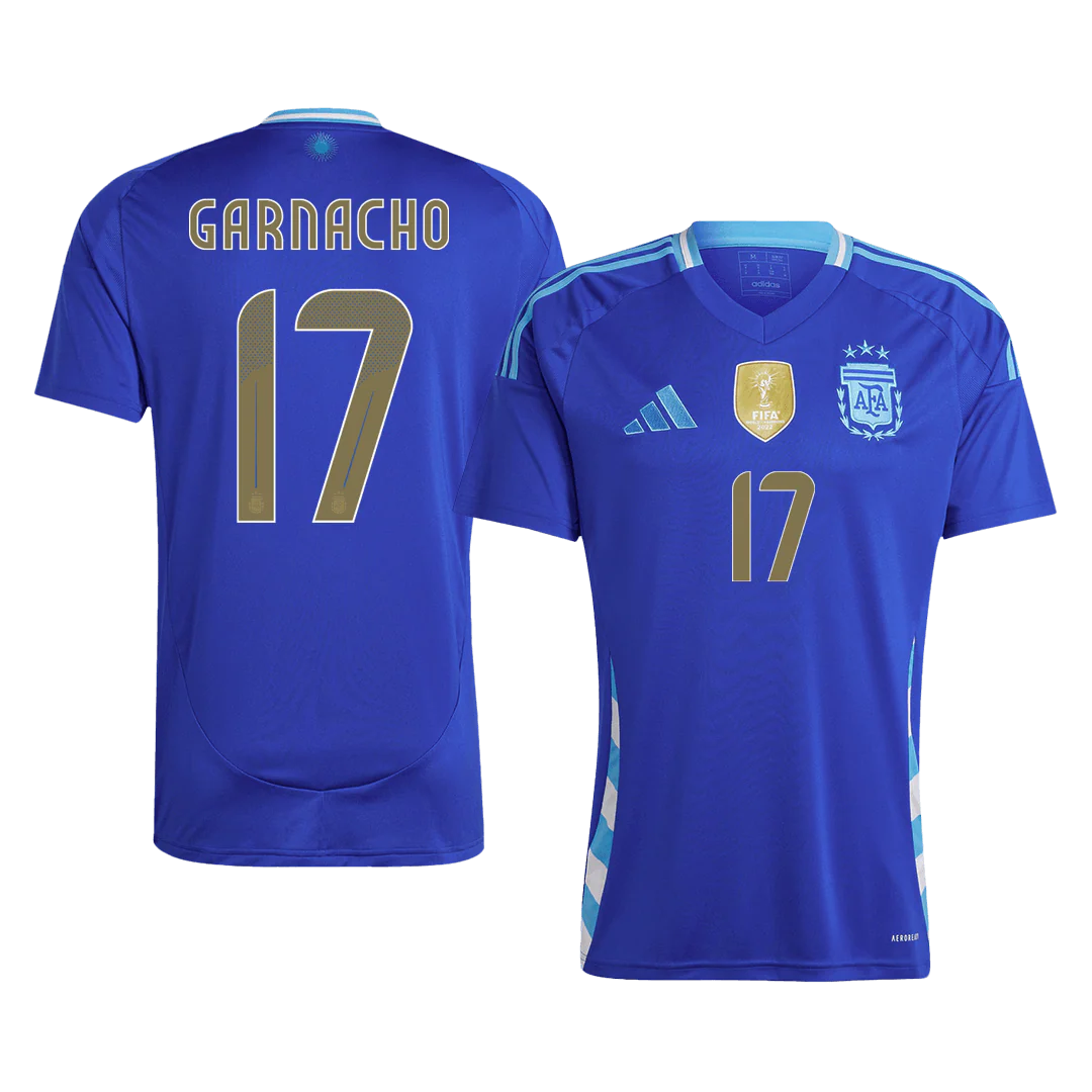 GARNACHO #17 Argentina Away Soccer Jersey 2024