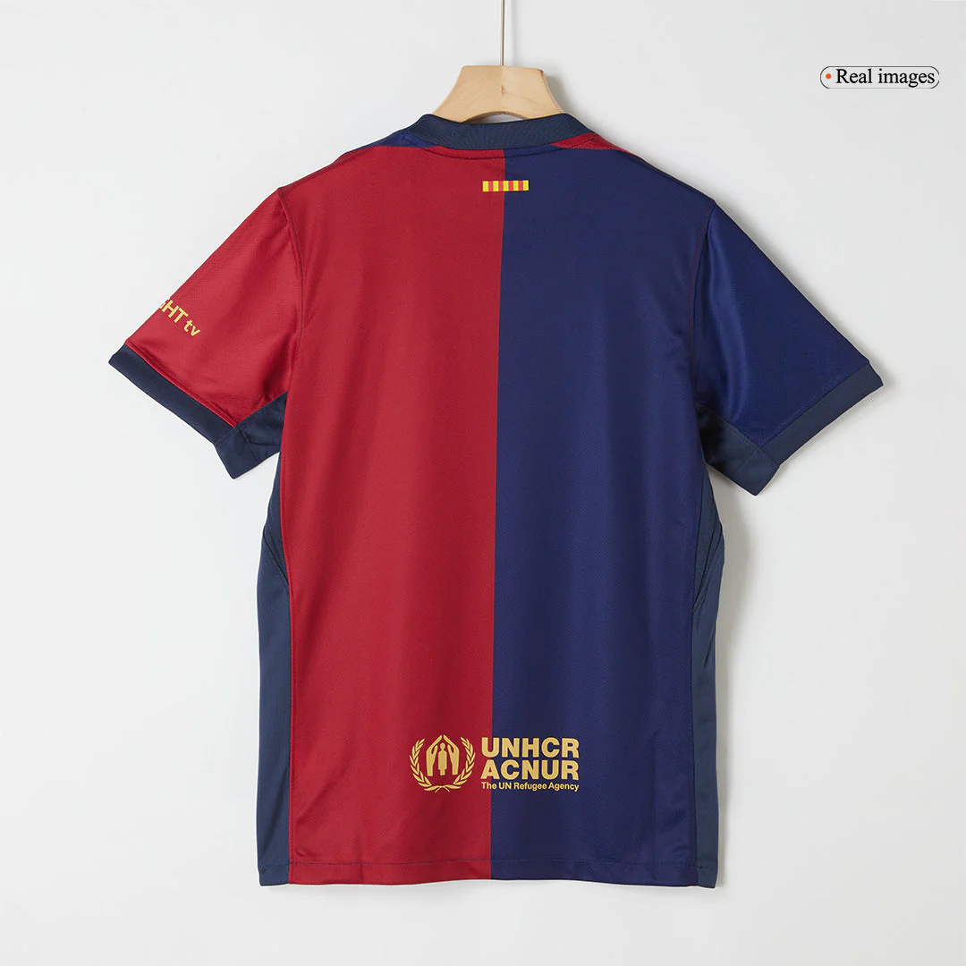 Barcelona Home Soccer Jersey 2024/25-Spotify Logo Without Text