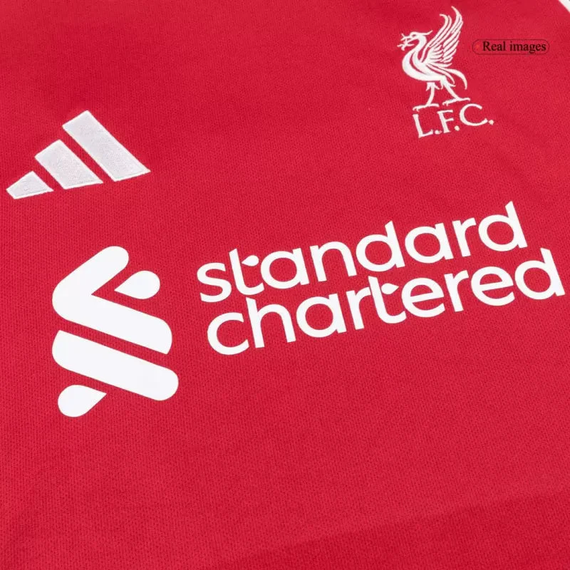 Liverpool Home Long Sleeve Soccer Jersey 2025/26