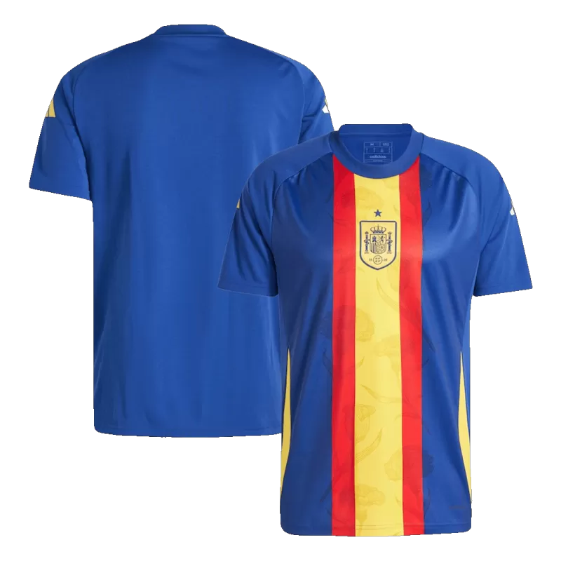 Spain Pre-Match Soccer Jersey EURO 2024 - Blue