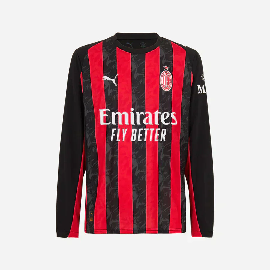 Ac Milan Long Sleeve Home 2025/26 Jersey