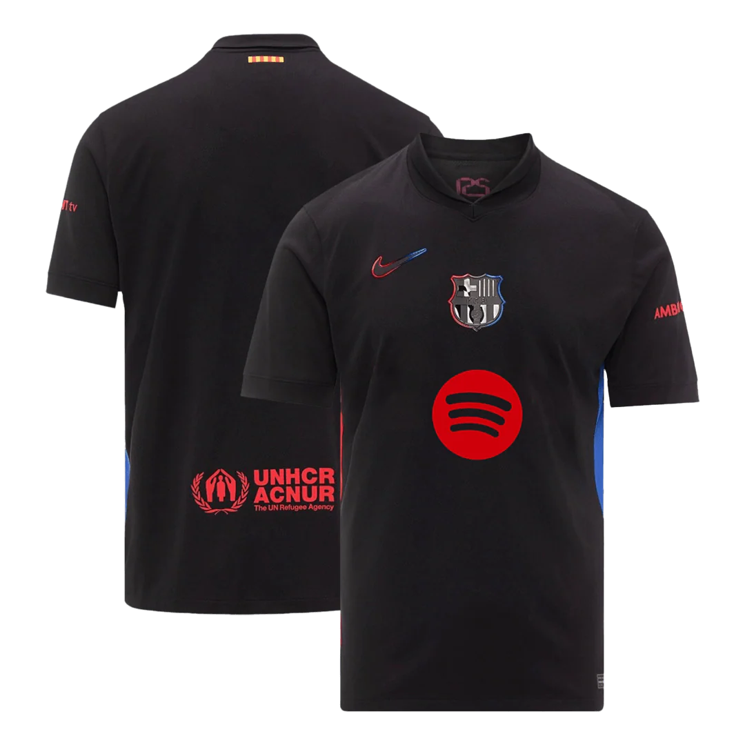 Barcelona Away Soccer Jersey 2024/25 - Spotify Logo Without Text