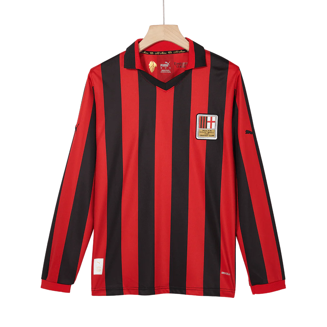 #125 AC Milan 125th Anniversary Long Sleeve Soccer Jersey 2024/25