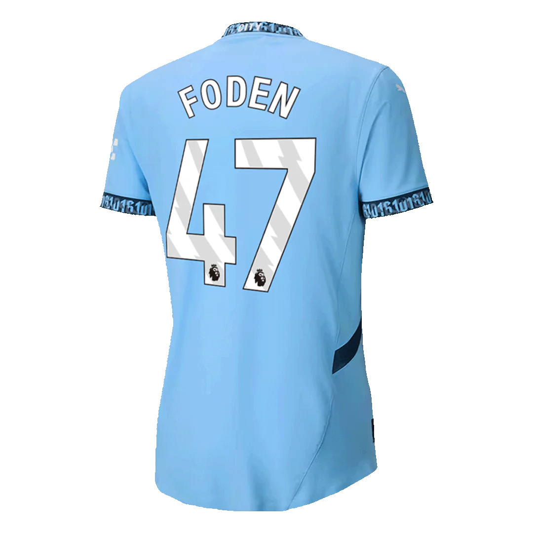 Player Version FODEN #47 Manchester City Home Soccer Jersey 2024/25