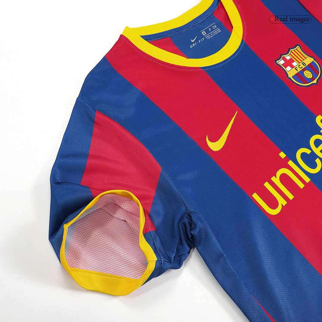 Retro MESSI #10 2010/11 Barcelona Home Soccer Jersey