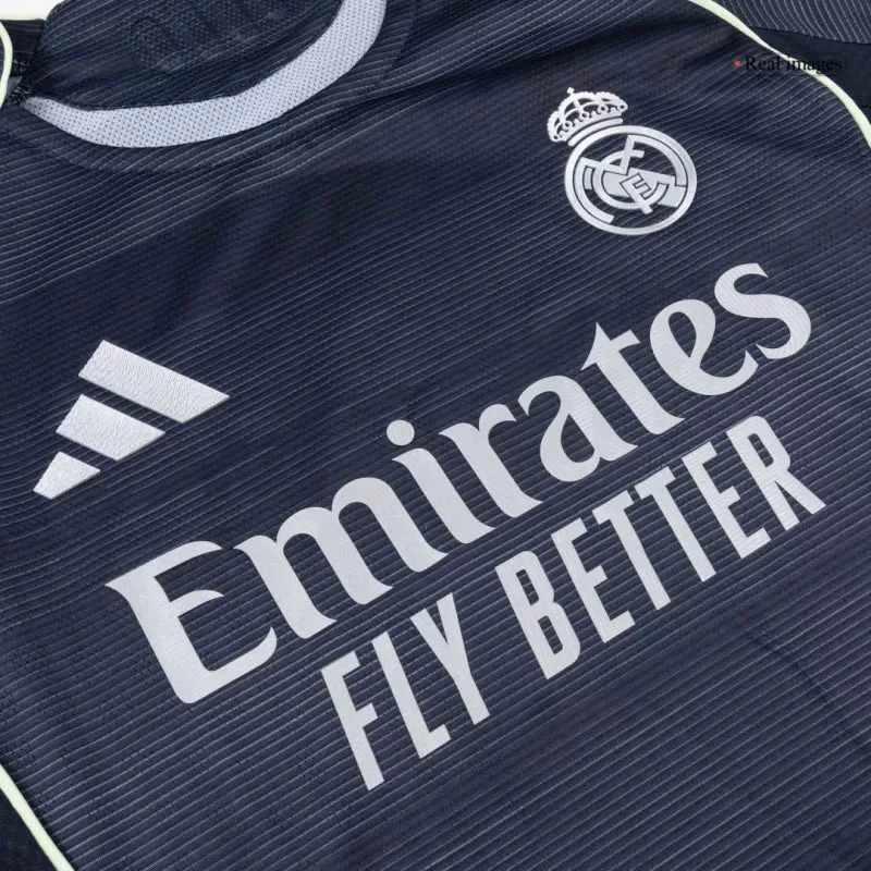 Player Version Real Madrid Away Long Sleeve Soccer Jersey 2025/26 - Slim Fit