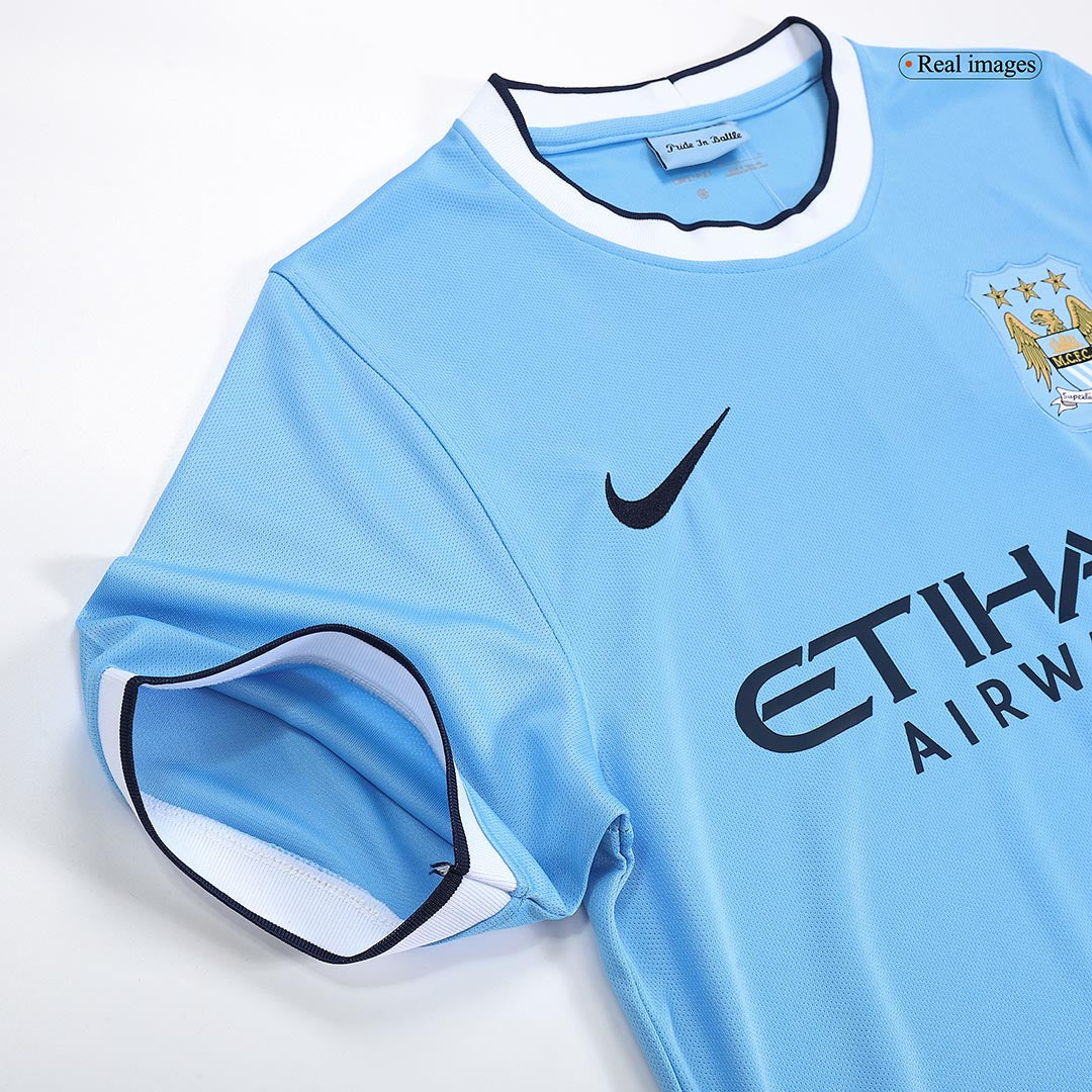 Retro 2013/14 Manchester City Home Soccer Jersey