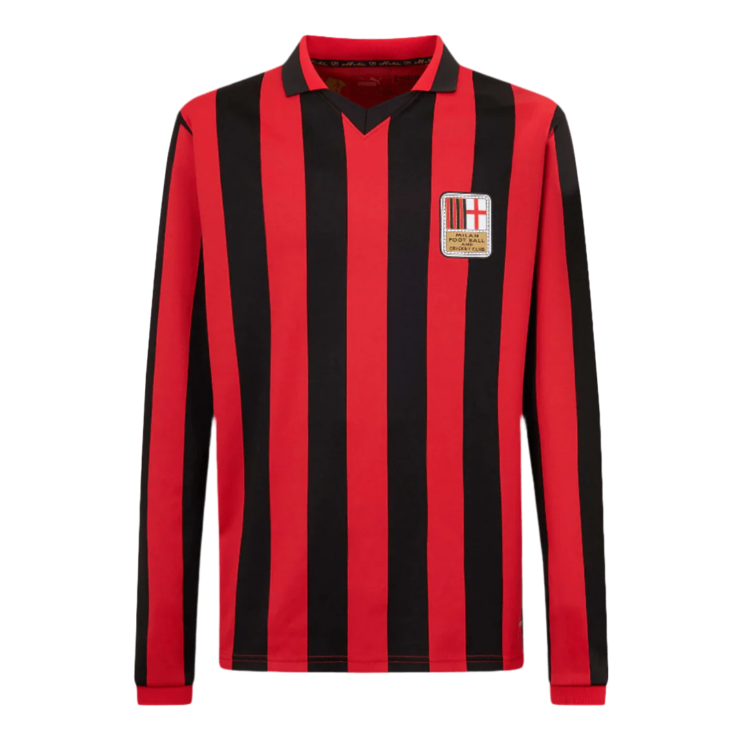 #125 AC Milan 125th Anniversary Long Sleeve Soccer Jersey 2024/25