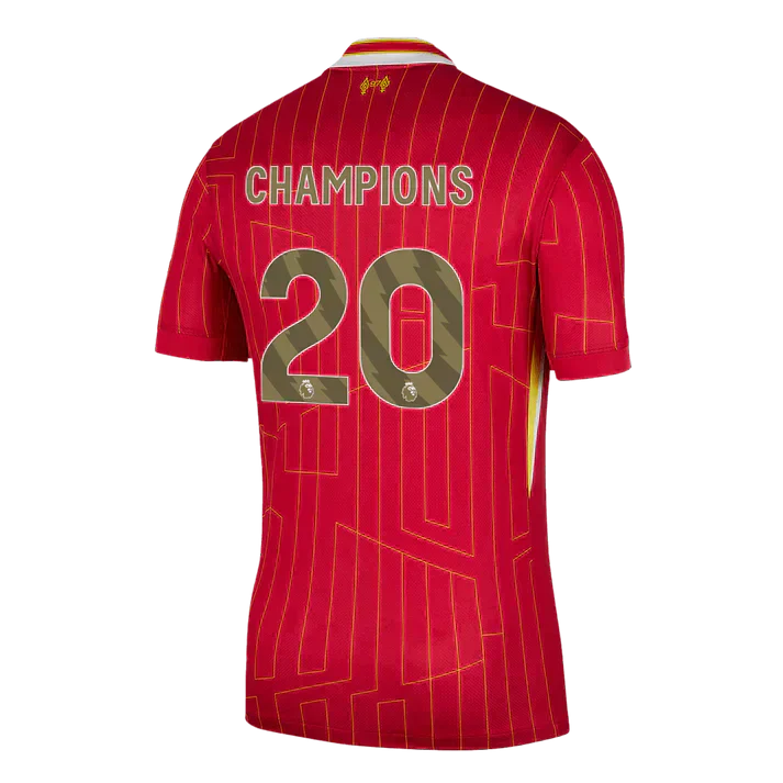 Player Version CHAMPIONS #20 Liverpool FC Home Soccer Jersey 2024/25 | Premier League Champions